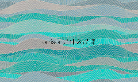 orrison是什么品牌(oragon是什么牌子)