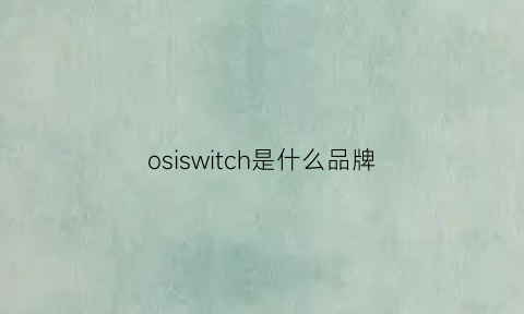 osiswitch是什么品牌