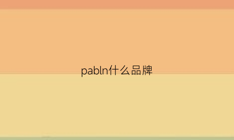 pabln什么品牌(pablo是什么牌子的衣服)