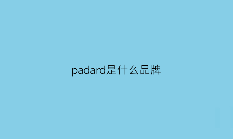 padard是什么品牌(paddy是什么品牌)