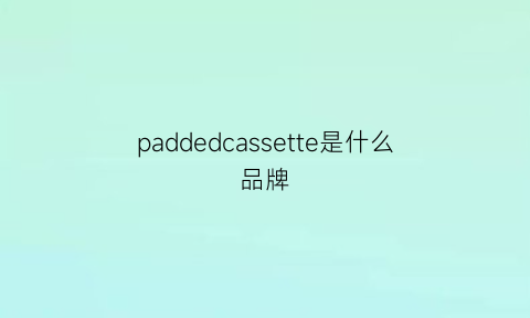 paddedcassette是什么品牌