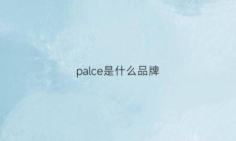 palce是什么品牌(palace是什么牌子的衣服)