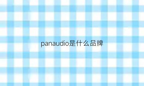 panaudio是什么品牌(audiopipe是什么牌子)