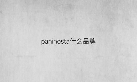 paninosta什么品牌(pannsoioioan是什么牌子)