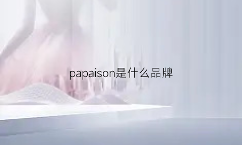 papaison是什么品牌(papas是什么衣服品牌)