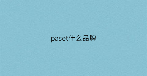 paset什么品牌(pat啥牌子)