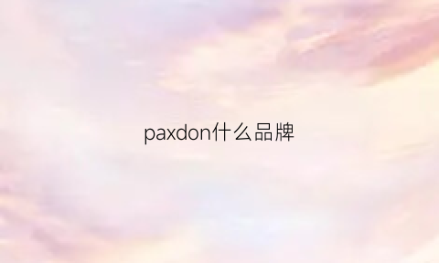 paxdon什么品牌(paradox什么品牌的衣服)