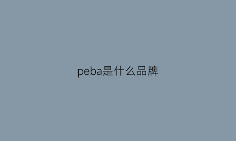 peba是什么品牌(bape是哪个国家的牌子)