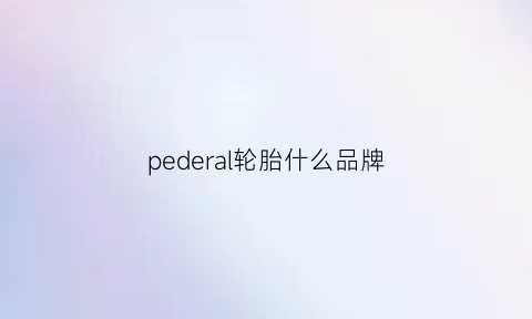 pederal轮胎什么品牌(petlas轮胎)