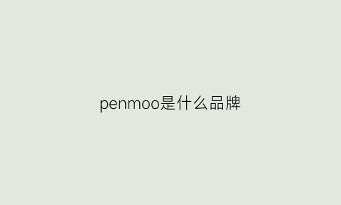 penmoo是什么品牌(penguin是什么品牌)