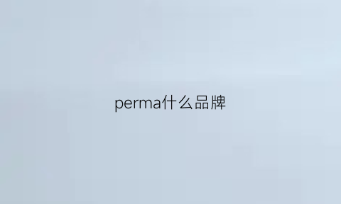 perma什么品牌(supreme是什么牌子)