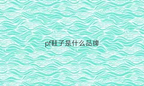 pf鞋子是什么品牌