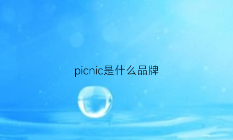 picnic是什么品牌(picnique是哪里的品牌)