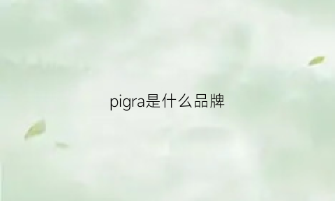 pigra是什么品牌