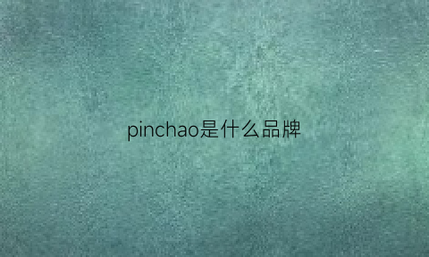 pinchao是什么品牌(pinewood是什么品牌)