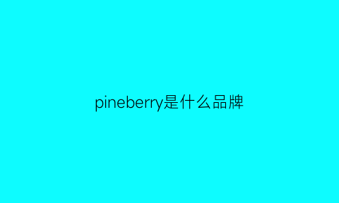 pineberry是什么品牌