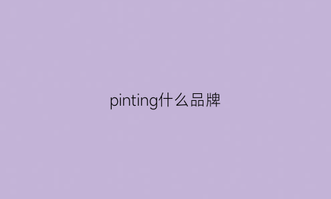 pinting什么品牌