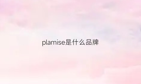 plamise是什么品牌(plura是什么品牌)