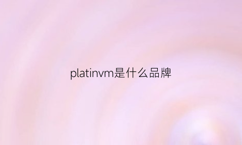 platinvm是什么品牌