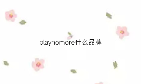 playnomore什么品牌(playleia是什么牌子)