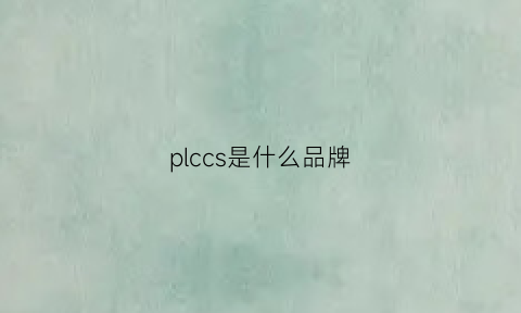 plccs是什么品牌(chj是什么牌子plc)