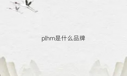 plhm是什么品牌(pl是哪个品牌缩写)