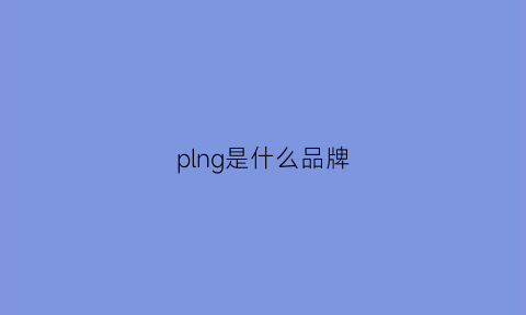 plng是什么品牌(pl是什么牌子)