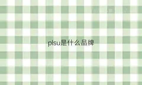 plsu是什么品牌