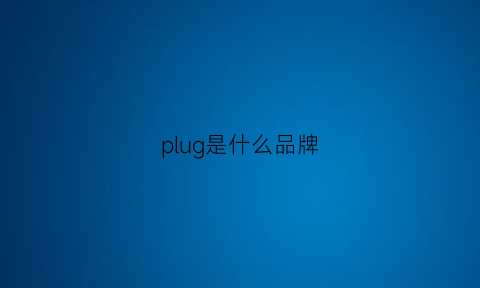 plug是什么品牌