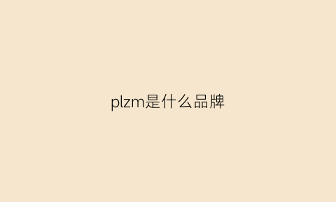 plzm是什么品牌(pl是什么牌子)