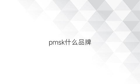 pmsk什么品牌(pmpm是那个国家的品牌)