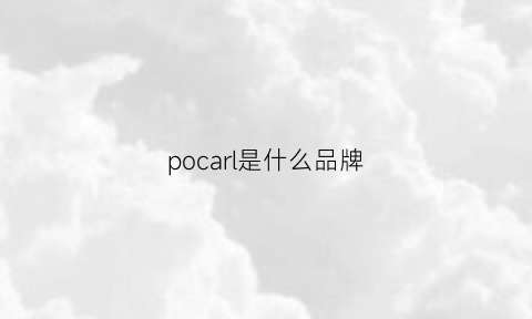 pocarl是什么品牌(porcelain是什么品牌)