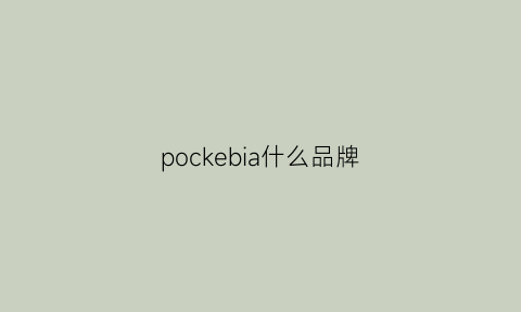 pockebia什么品牌