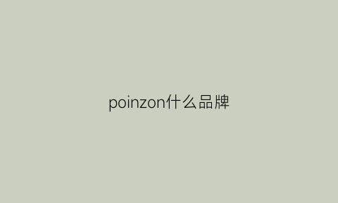 poinzon什么品牌(polson是什么牌子)