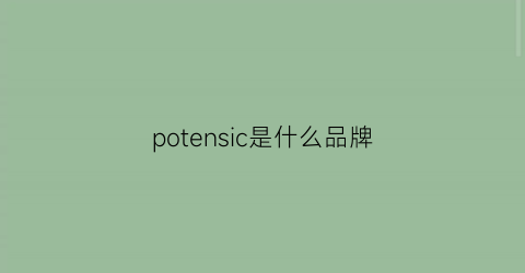 potensic是什么品牌