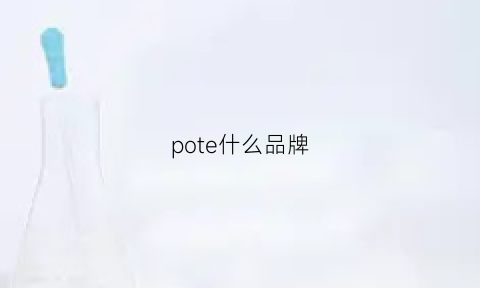 pote什么品牌(pote算几线品牌)