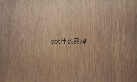 pot什么品牌(po是什么牌子)