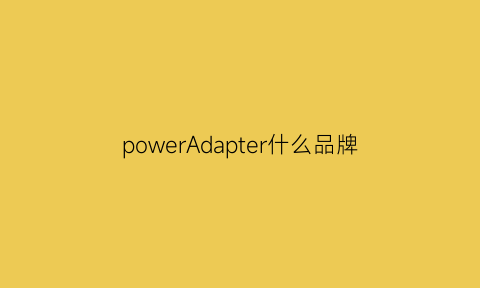 powerAdapter什么品牌