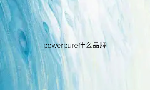 powerpure什么品牌(powerplus是什么牌子)