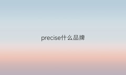 precise什么品牌