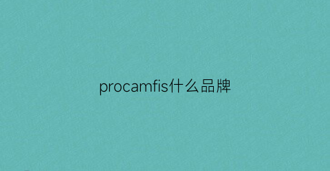procamfis什么品牌(pro是啥牌子)