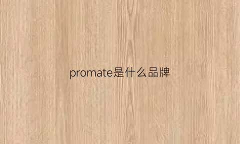 promate是什么品牌