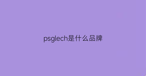 psglech是什么品牌(psycho是什么品牌)