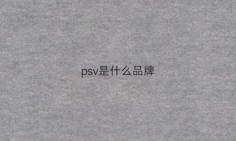 psv是什么品牌(psv是什么游戏)