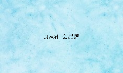 ptwa什么品牌(puw是什么品牌)