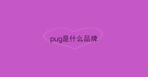 pug是什么品牌(pubgo是什么牌子)