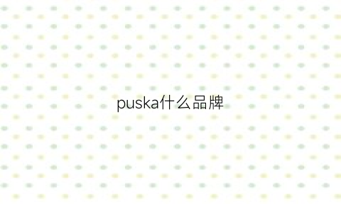 puska什么品牌