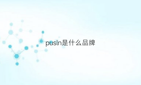 pusln是什么品牌(punos是什么品牌)