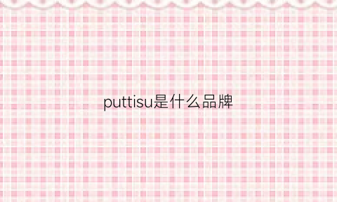 puttisu是什么品牌