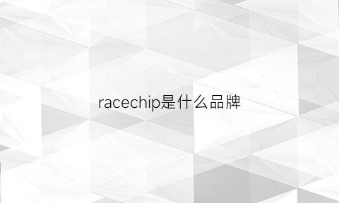 racechip是什么品牌(raccea是什么品牌)